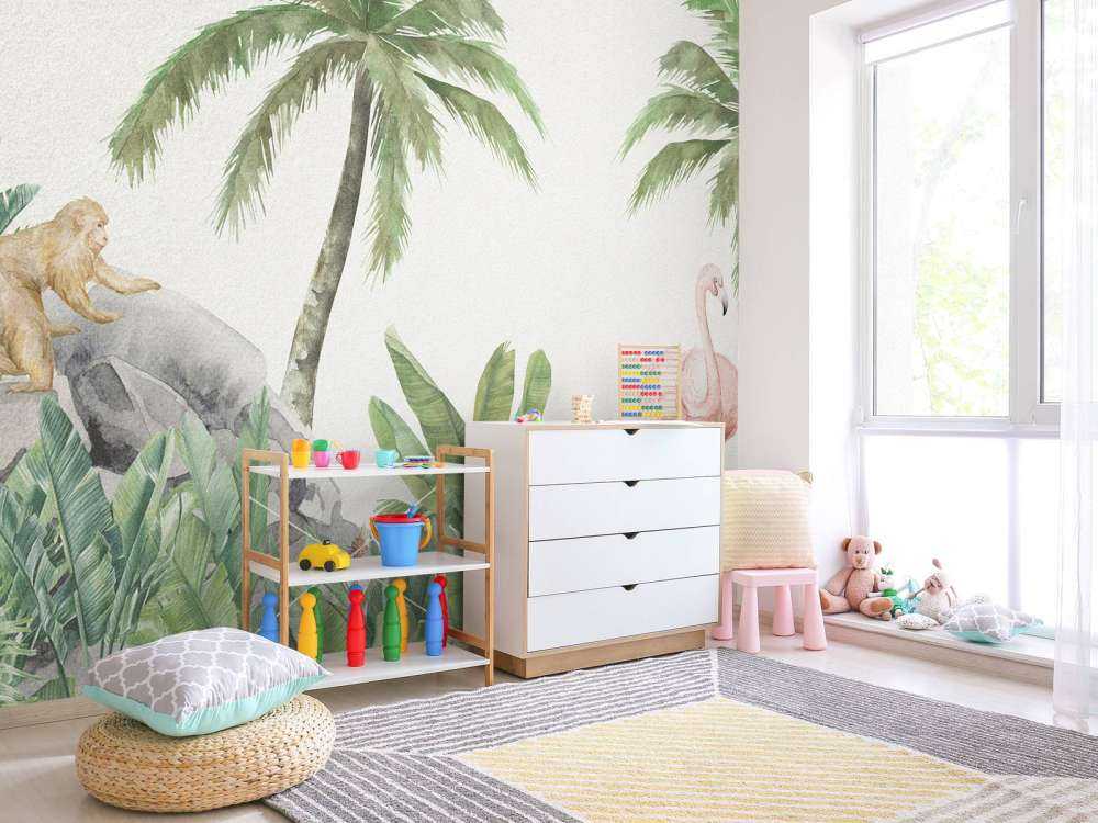 Fenicotteri e scimmie