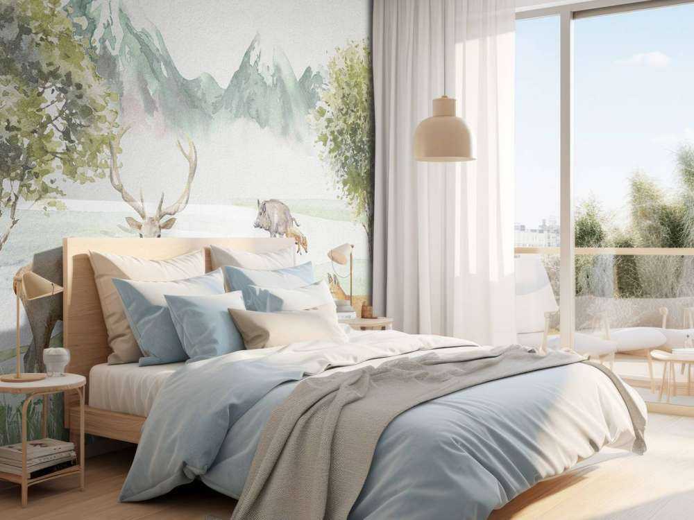 Animali della foresta colorati