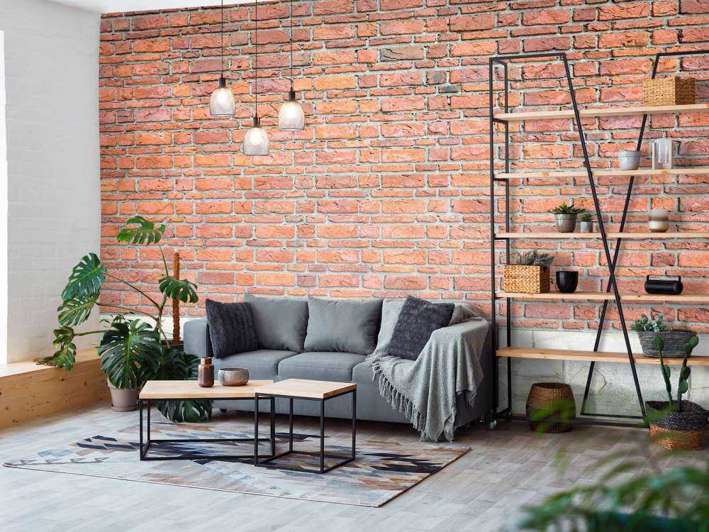 Mattoni con calcestruzzo vecchio 