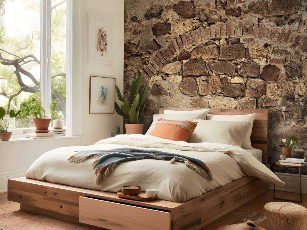 Vecchio muro con arco