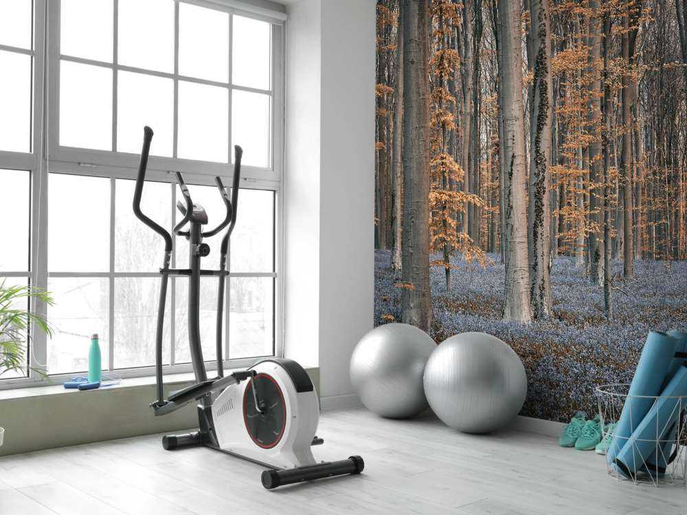 Foresta con toni pastello