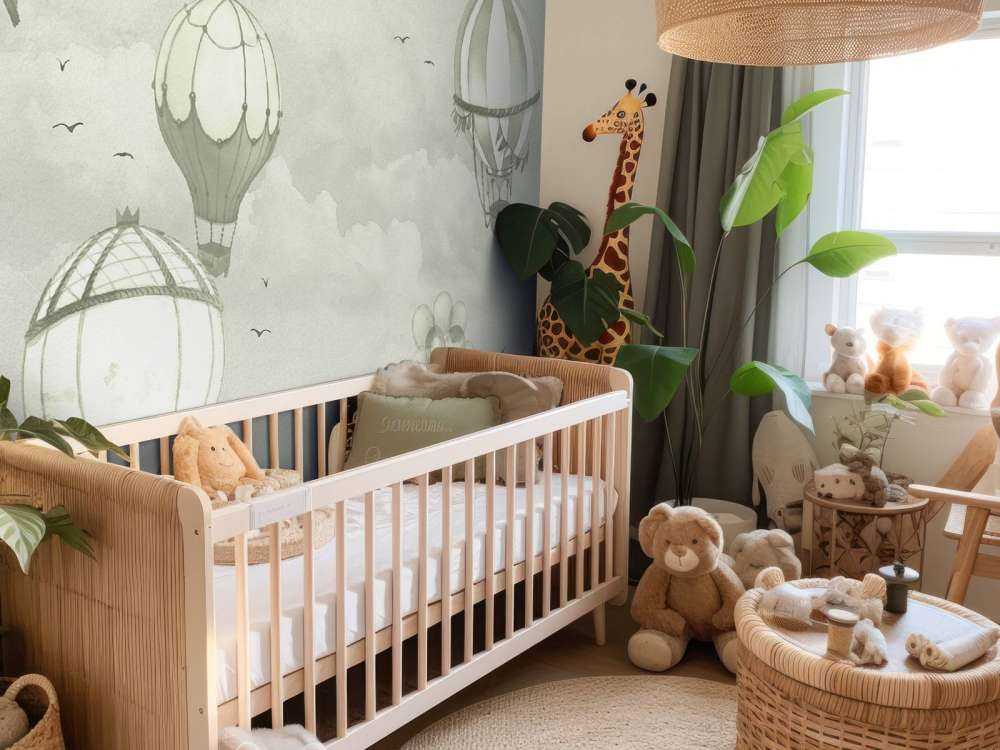 Mongolfiere in verde