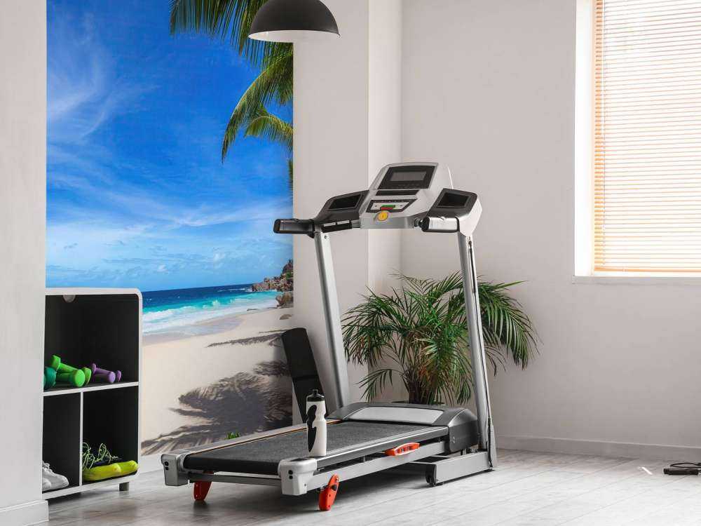 Spiaggia tropicale con palma