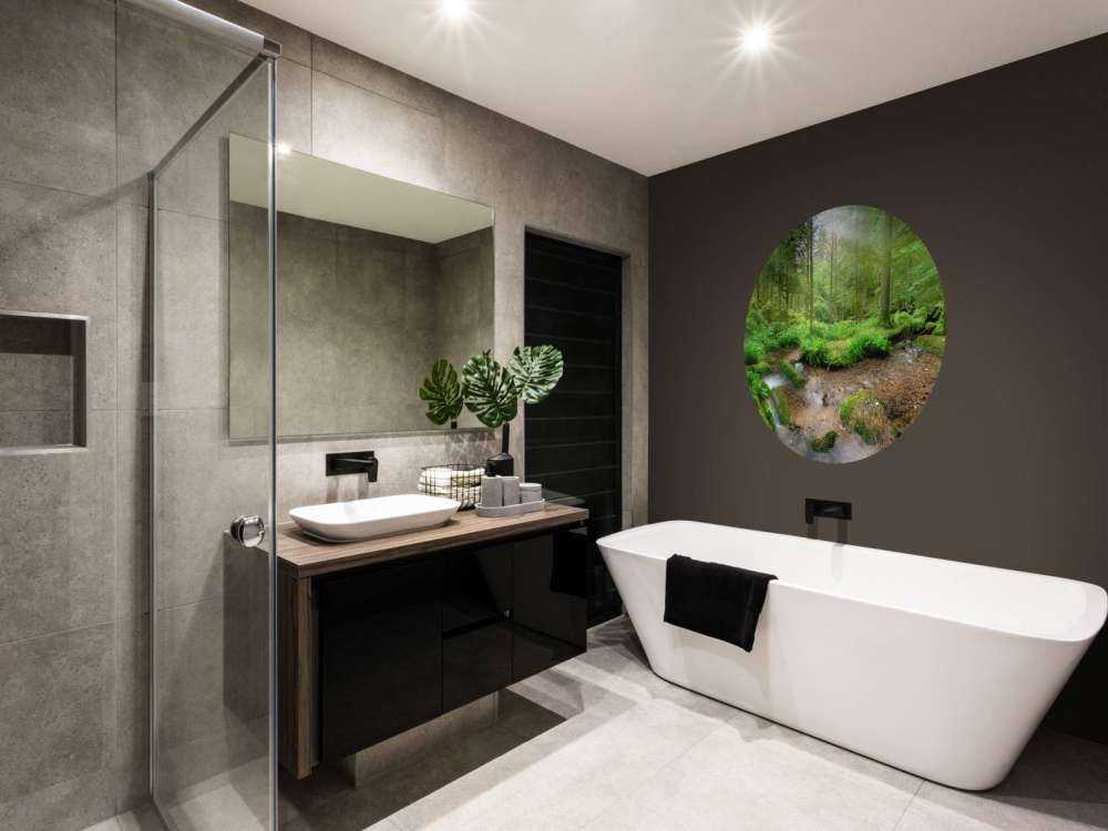 Incantevole paesaggio forestale