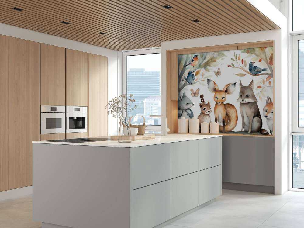 Narrazione del Bosco Insieme Acquerello