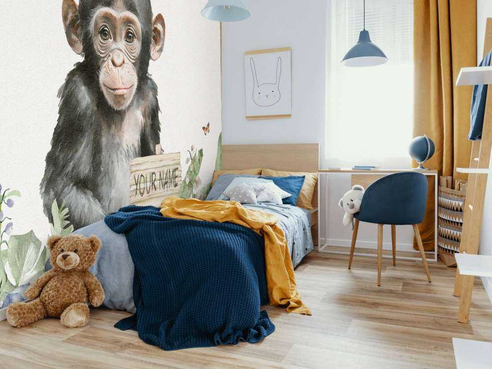 Baby scimpanzé nella giungla