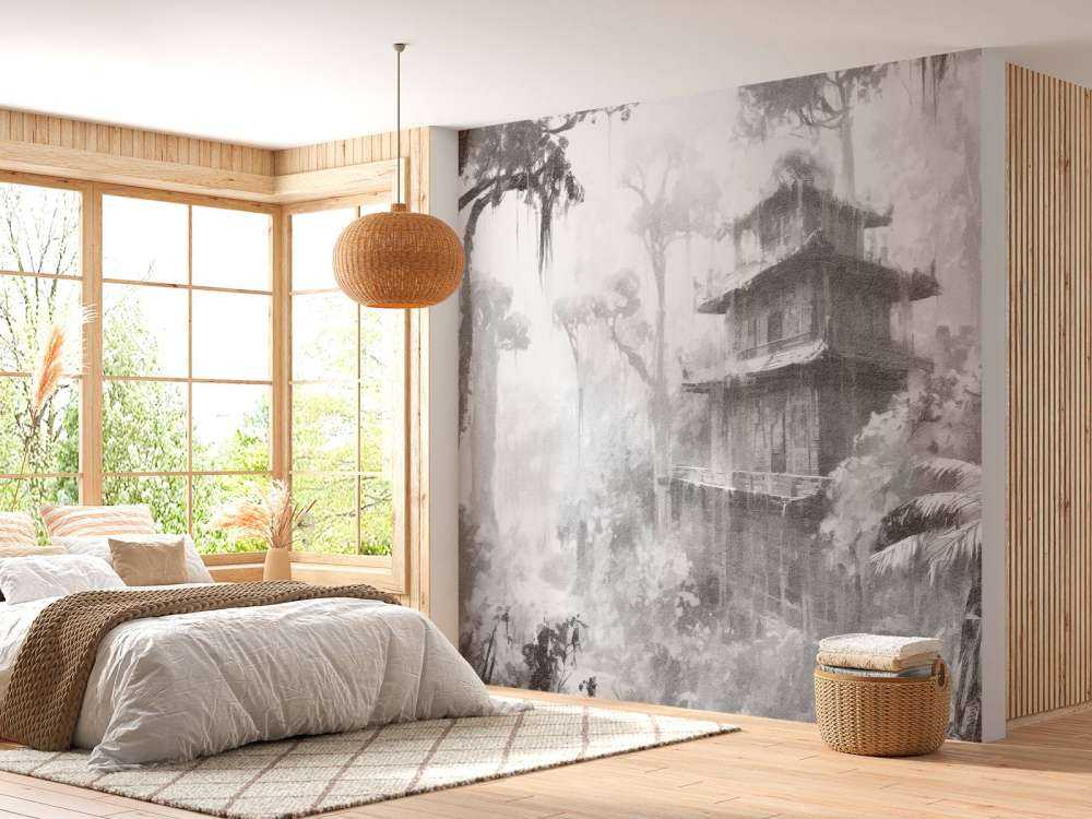 Capanna Nascosta nella Foresta Nebbiosa