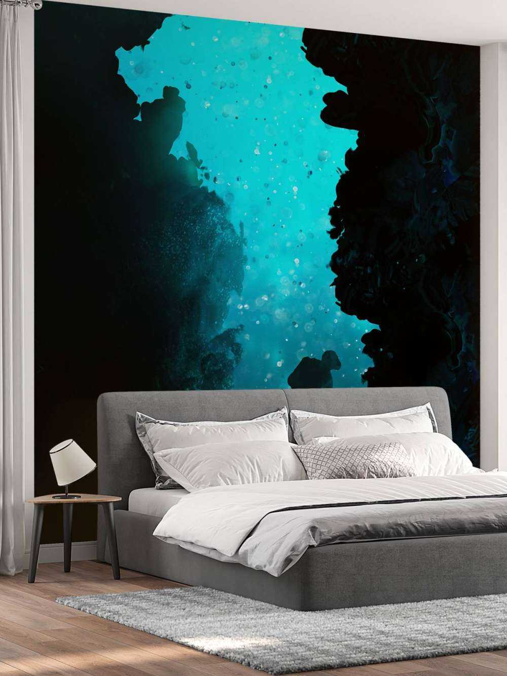 Subacqueo in una grotta