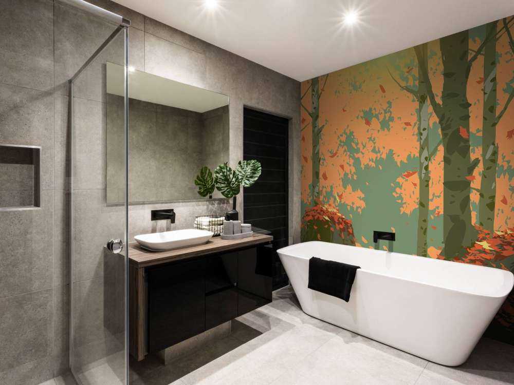 Illustrazione della foresta autunnale