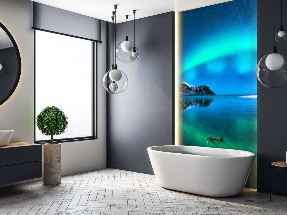 Riflessione dell'aurora boreale