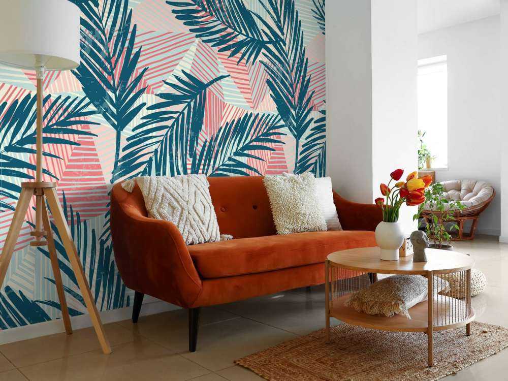 Foglie di palma astratte