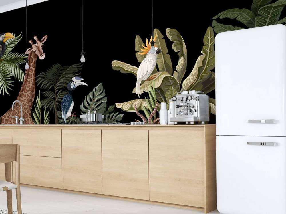 Vari animali della giungla