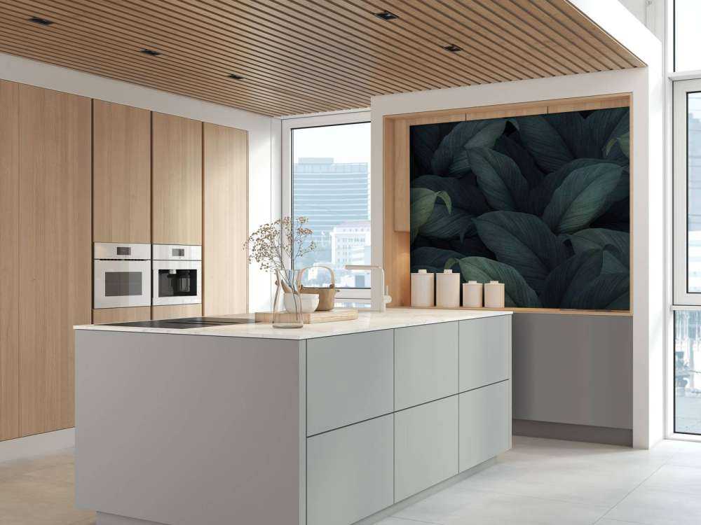 Foglie verdi tropicali