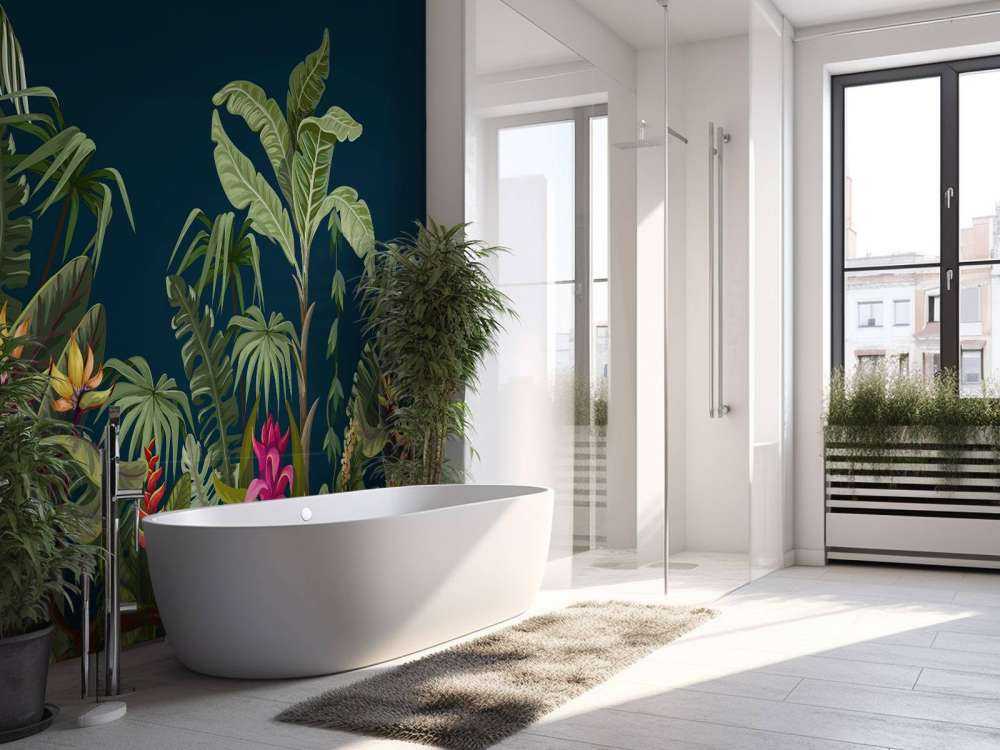 Fiori e alberi della giungla