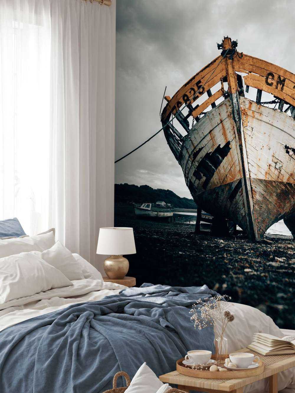 Vecchio relitto arrugginito