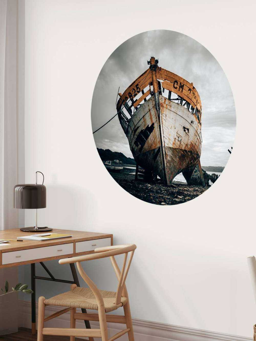 Vecchio relitto arrugginito