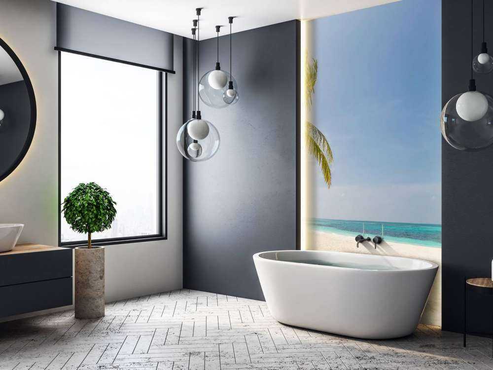 Spiaggia tropicale con altalena