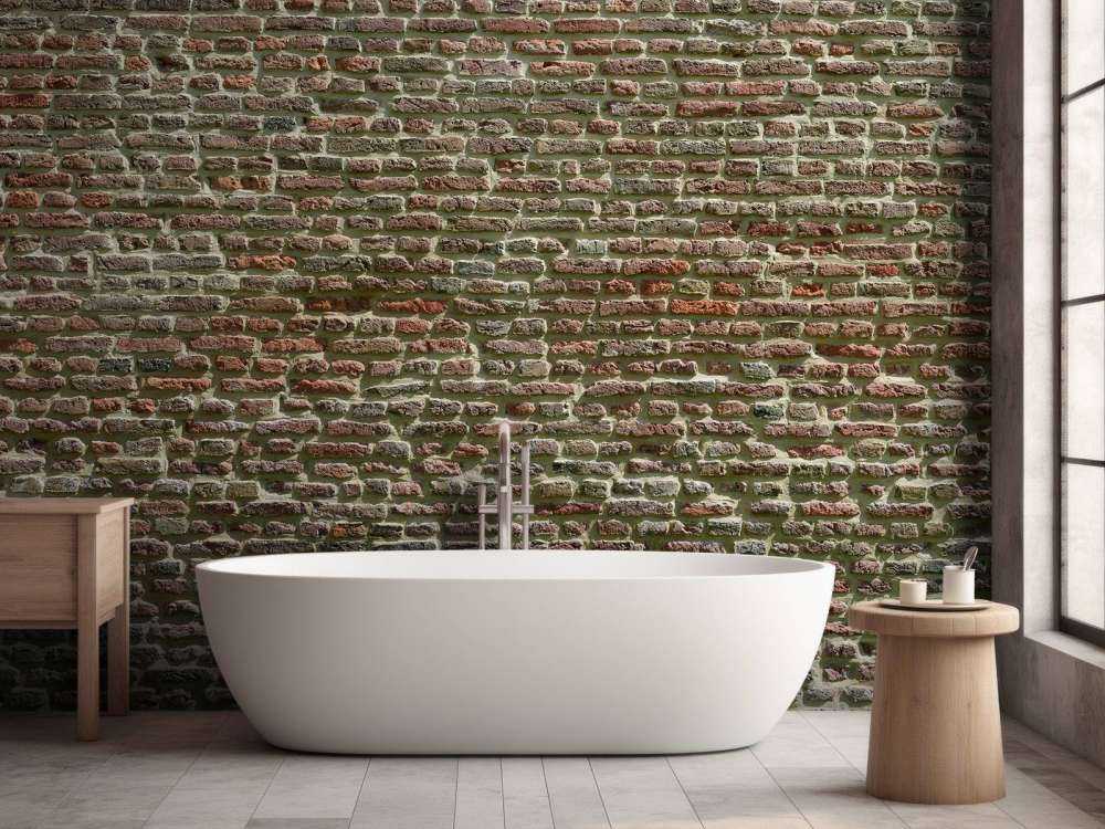 Muro di mattoni vecchi