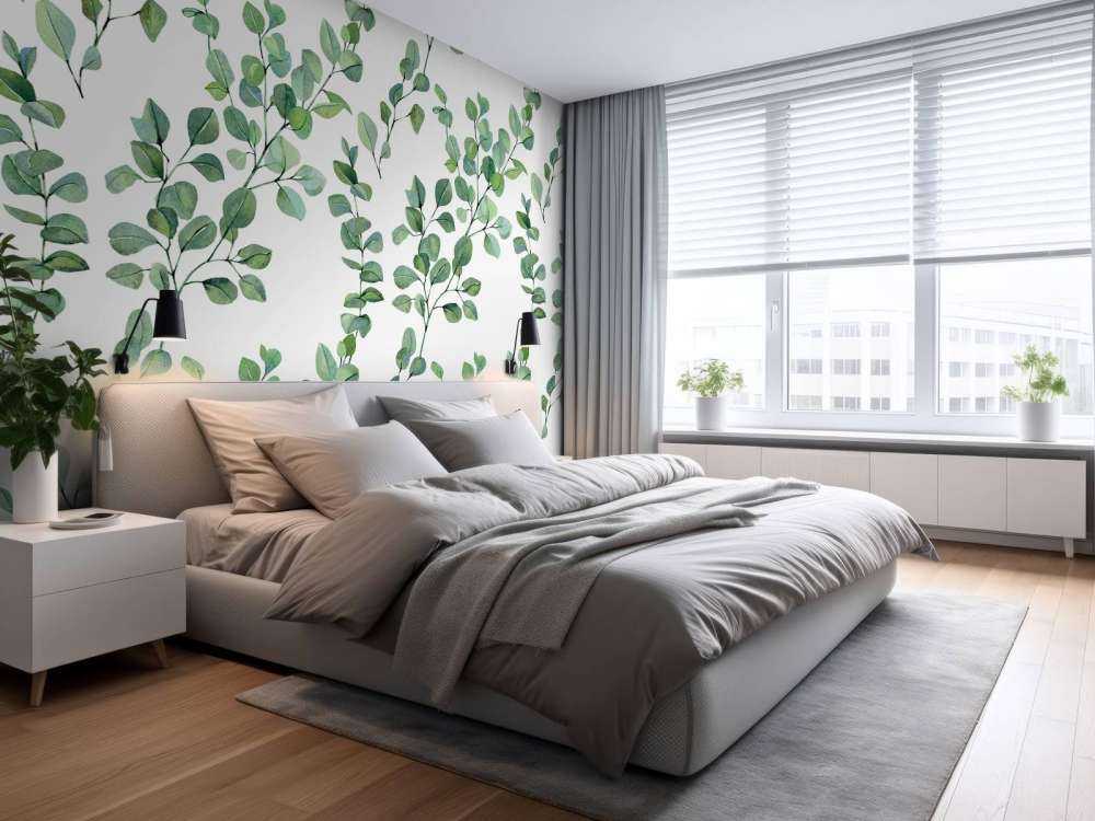 Foglie e rami acquerellati