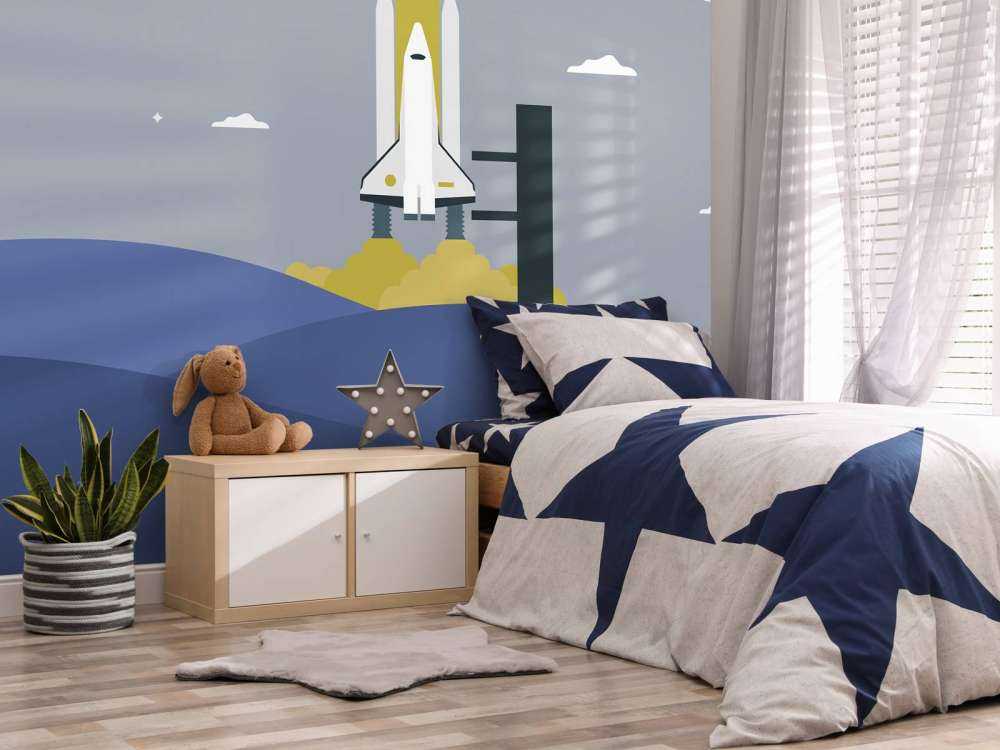 Lancio del razzo tra le colline