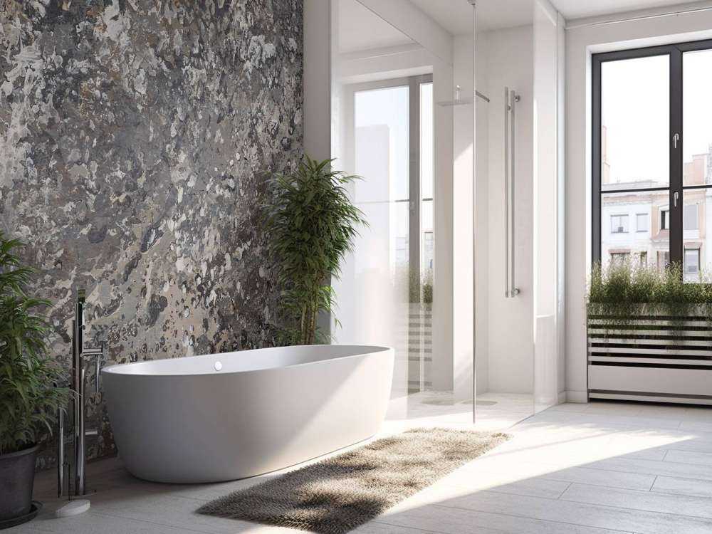 Parete struttura grigia