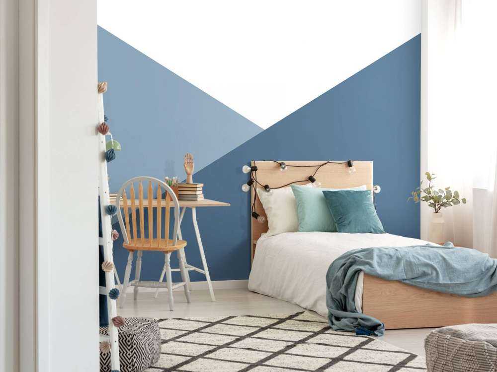 Triangoli nei toni del blu