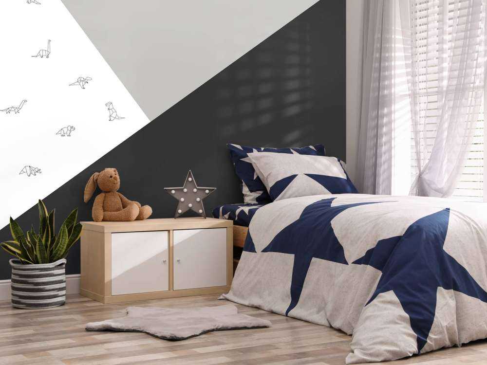 Triangoli bianchi e neri con i dinosauri