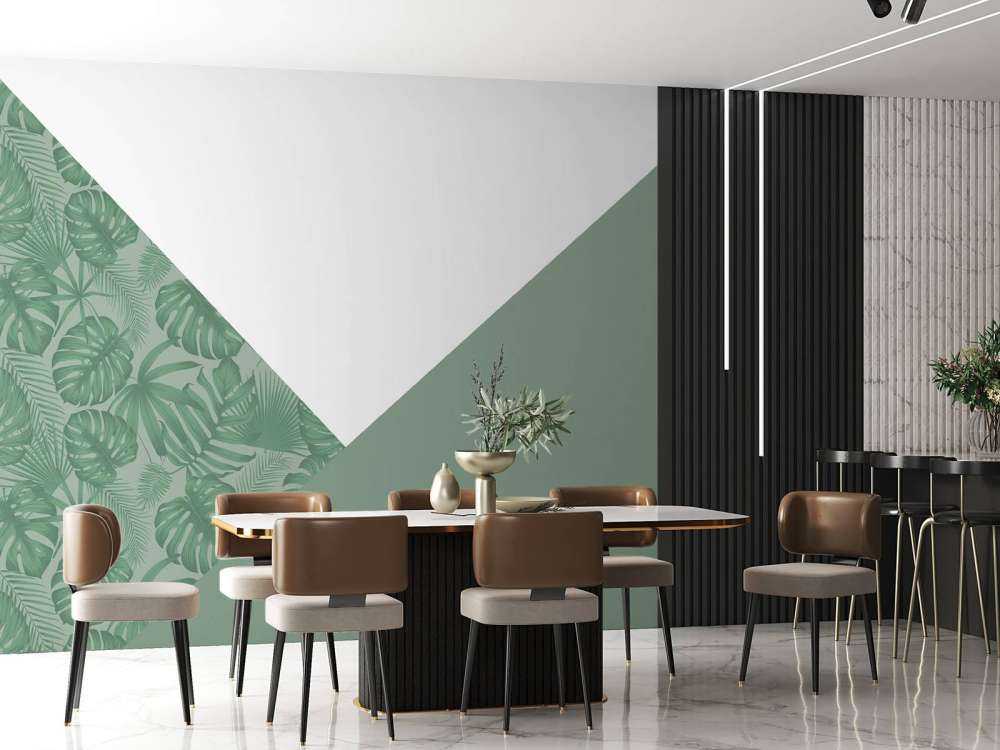 Triangoli con motivo a giungla