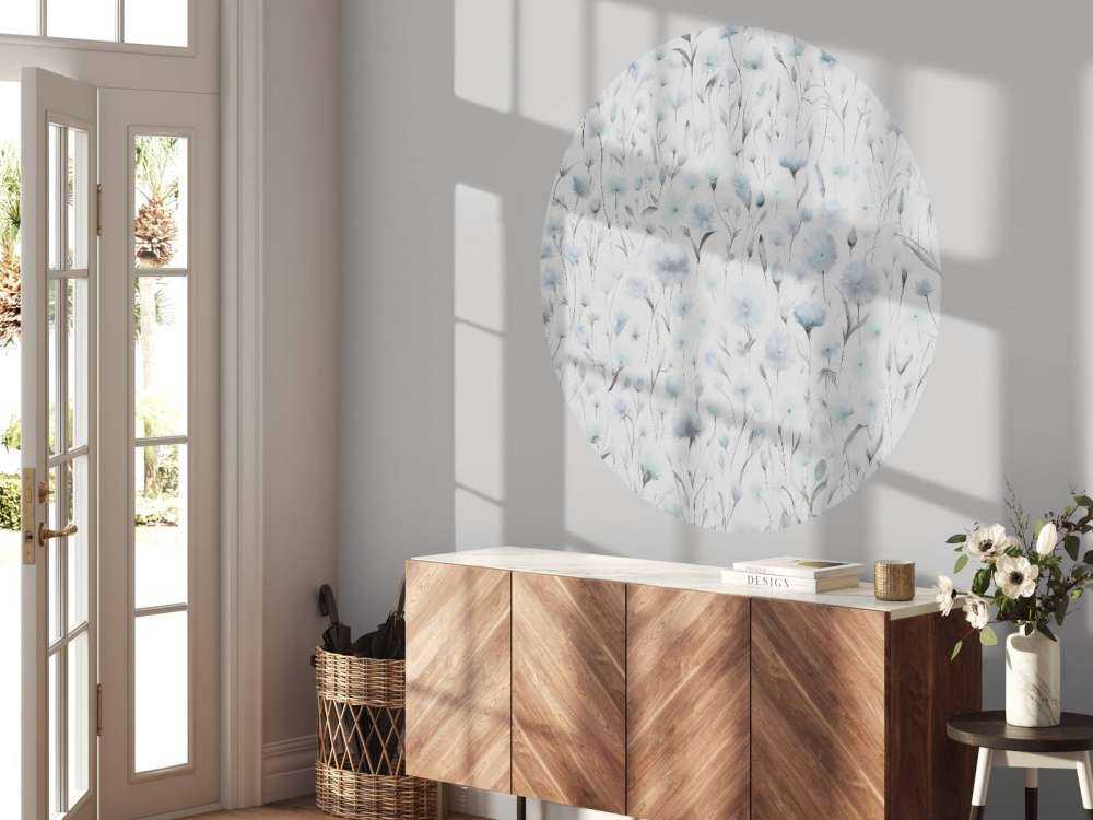 Fiordalisi e erbe di campo blu