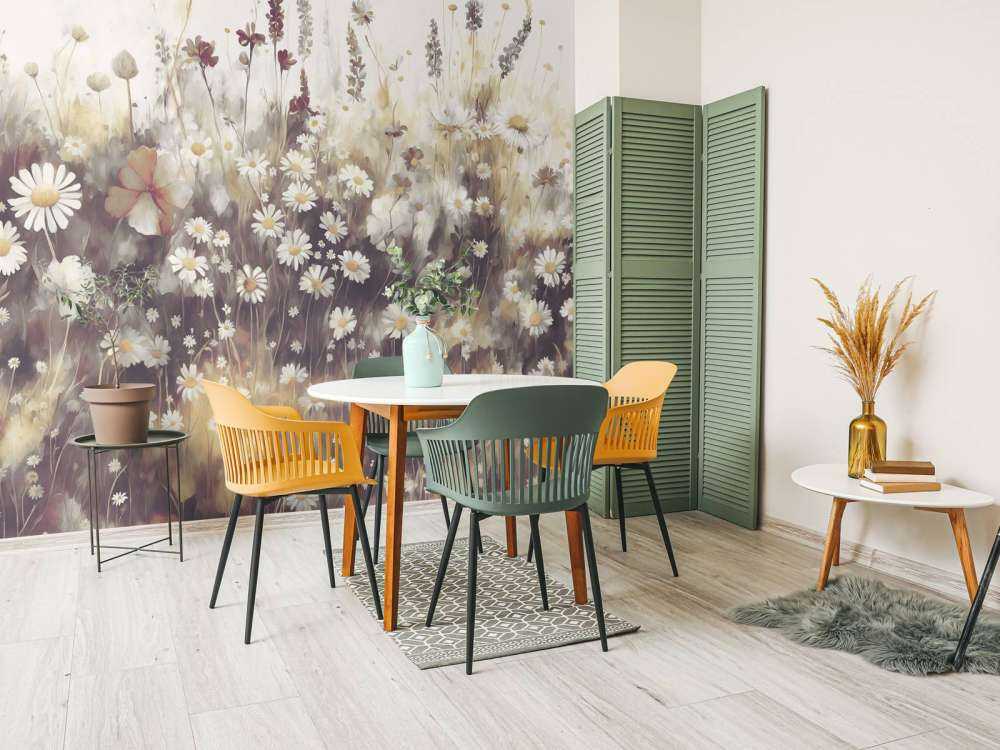 Lussureggiante Verde dell'Estate Marrone Dorato