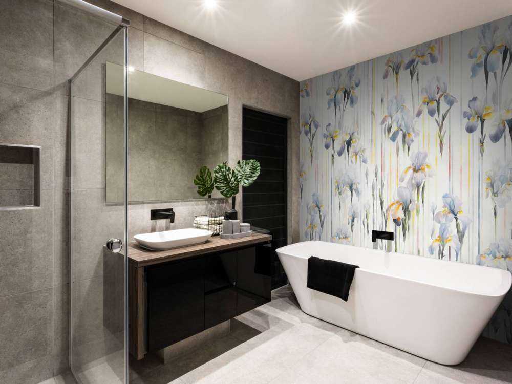 Iris e Strisce Blu Senza Giunzioni