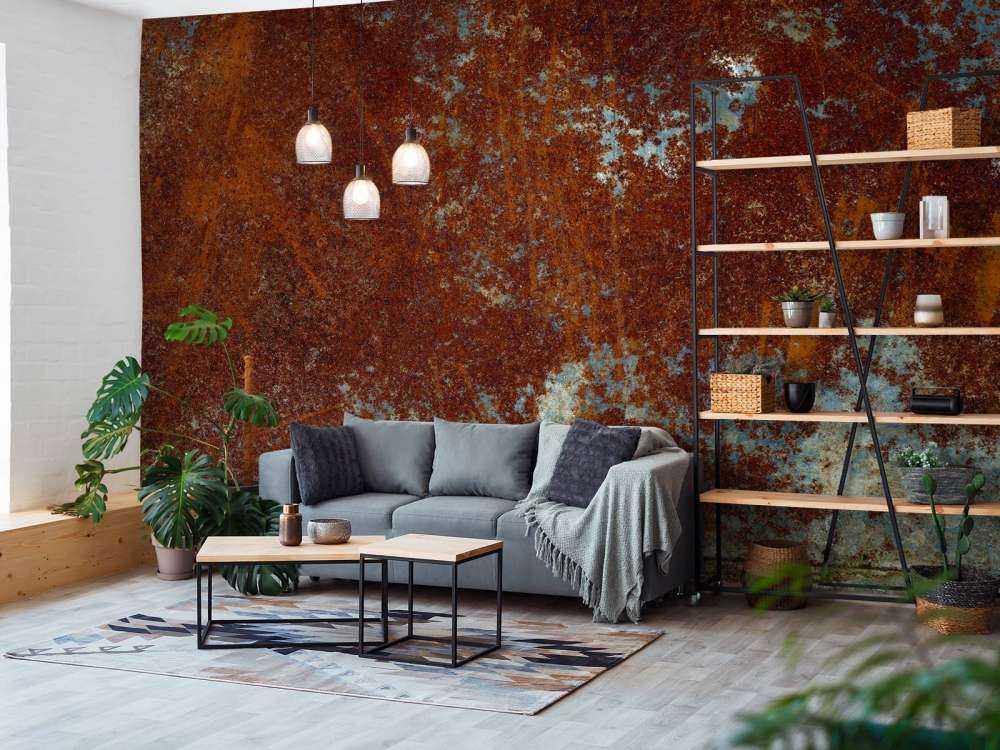 Struttura metallica arrugginita