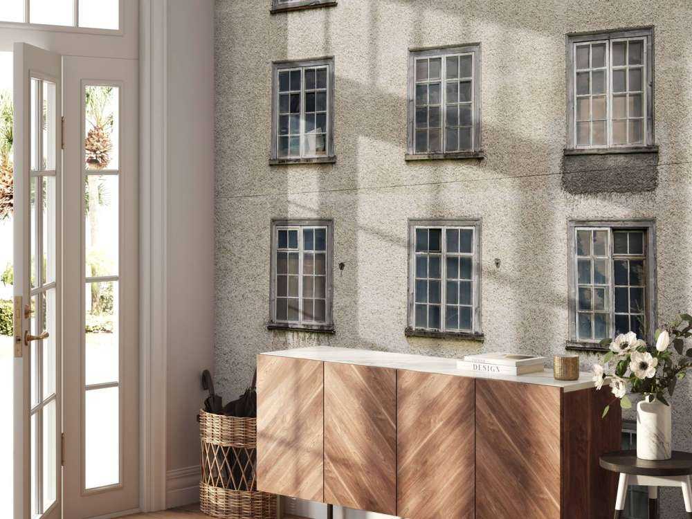 Facciata di una vecchia fabbrica