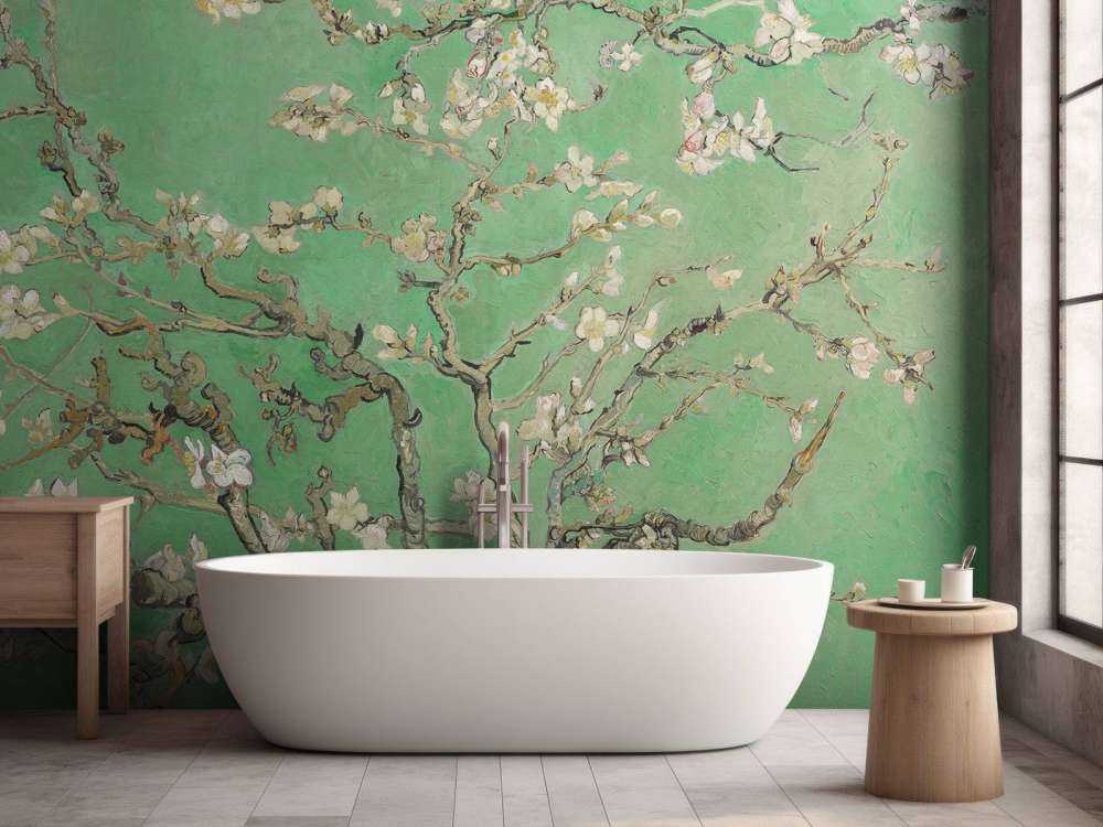 Mandorlo in fiore di primavera