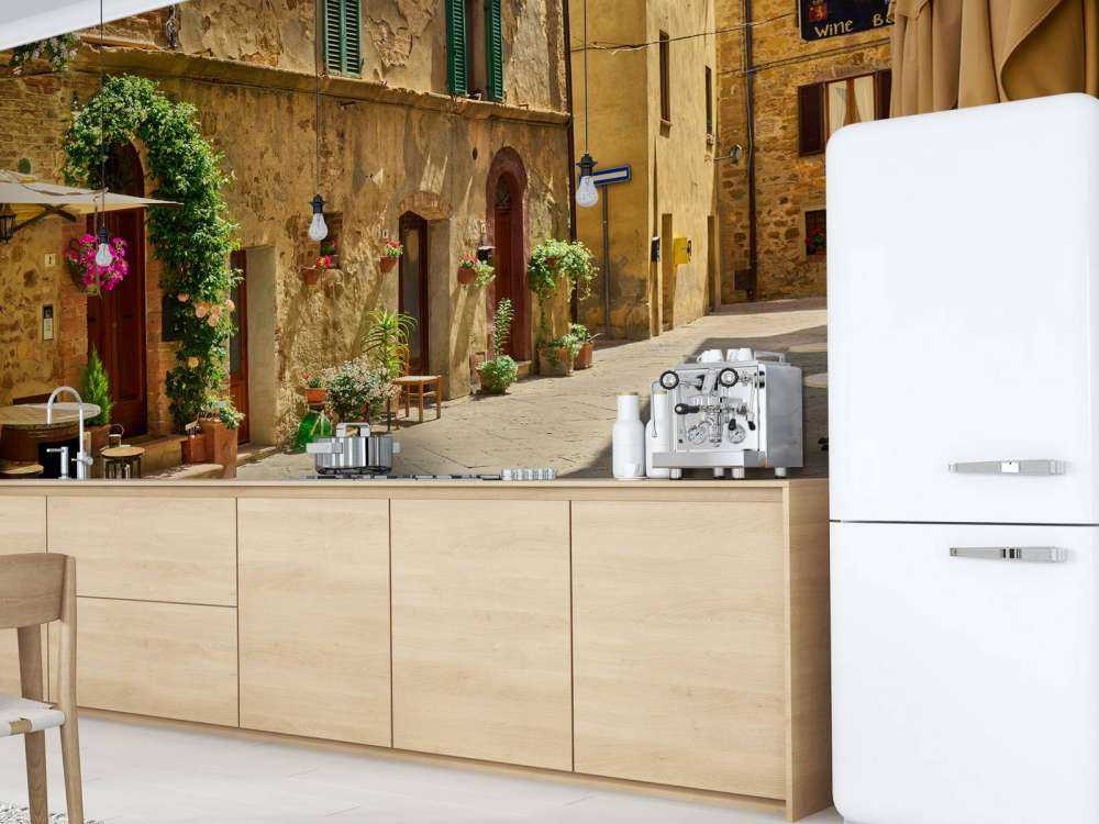 Terrazze nella vecchia strada