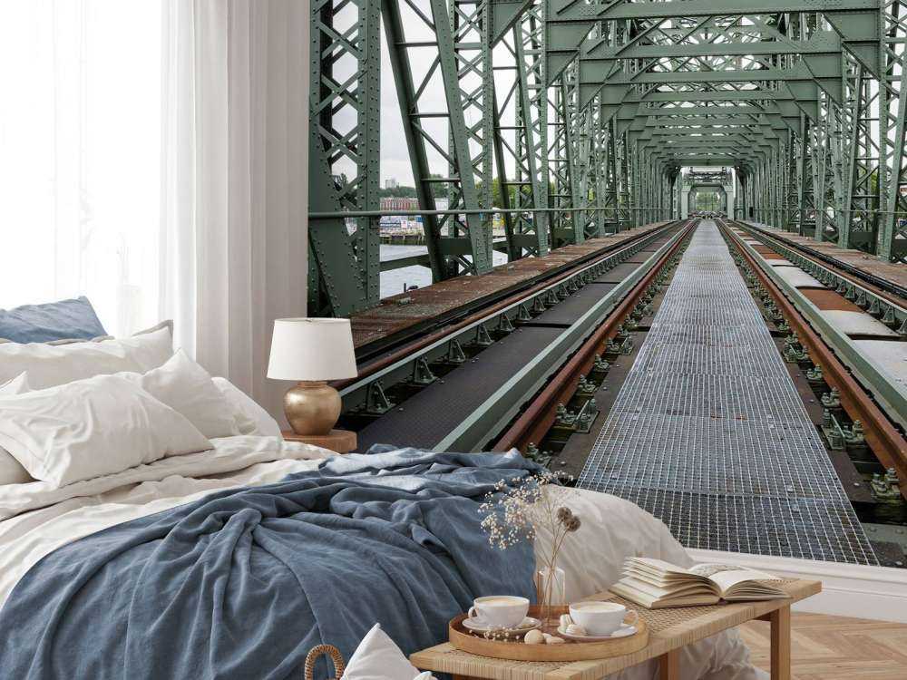 Ponte ferroviario monumentale De Hef a Rotterdam  