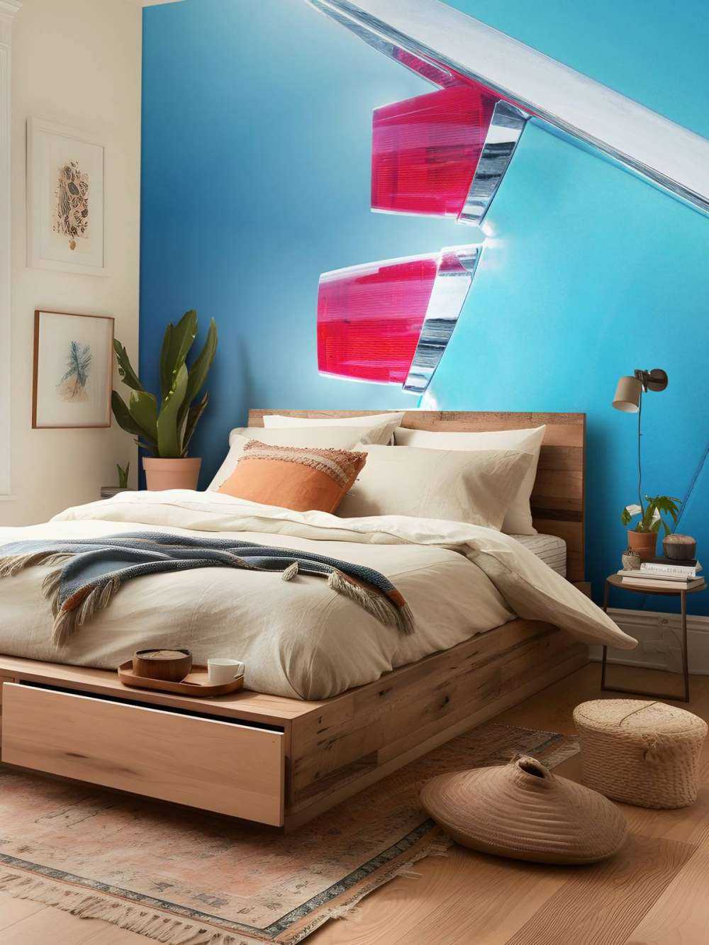 US classic car 1959 Adventurer tail fin abstract