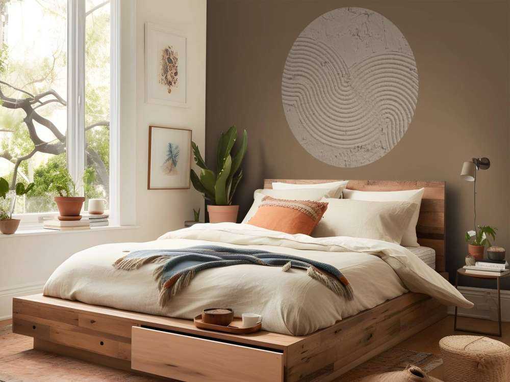 Linee e strutture organiche in color tortora