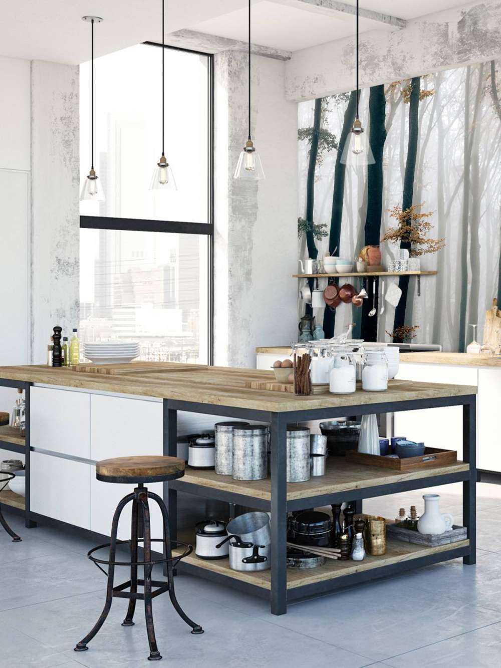 Nebbia nella foresta di faggi