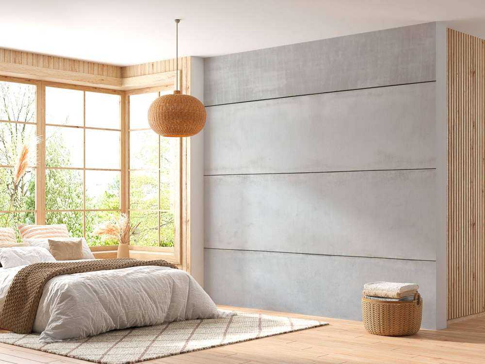 Parete panoramica in calcestruzzo 