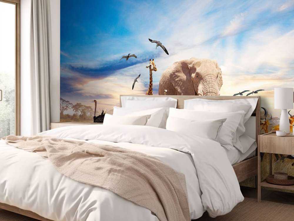 Gruppo di animali africani