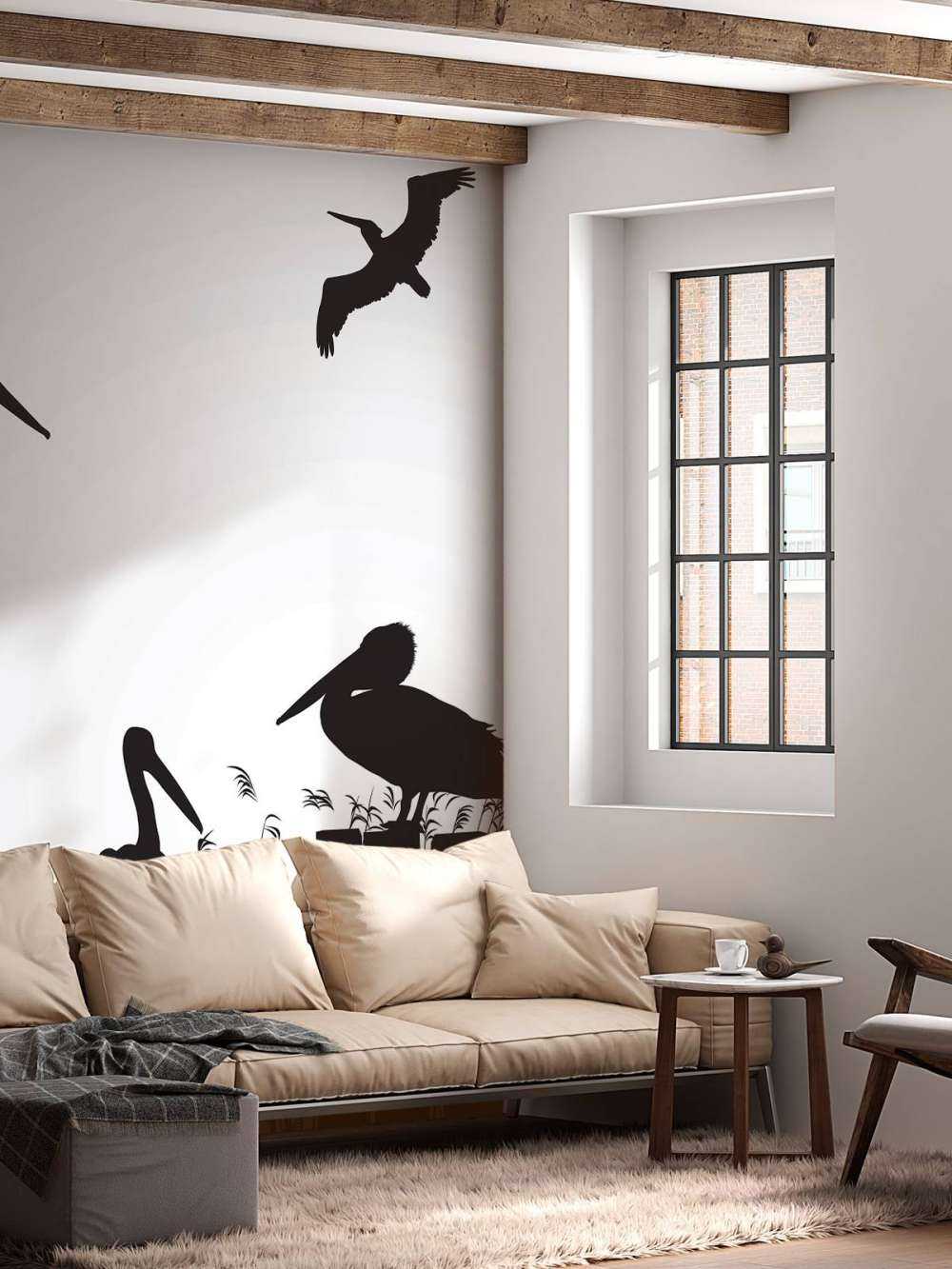 Pellicani su un molo