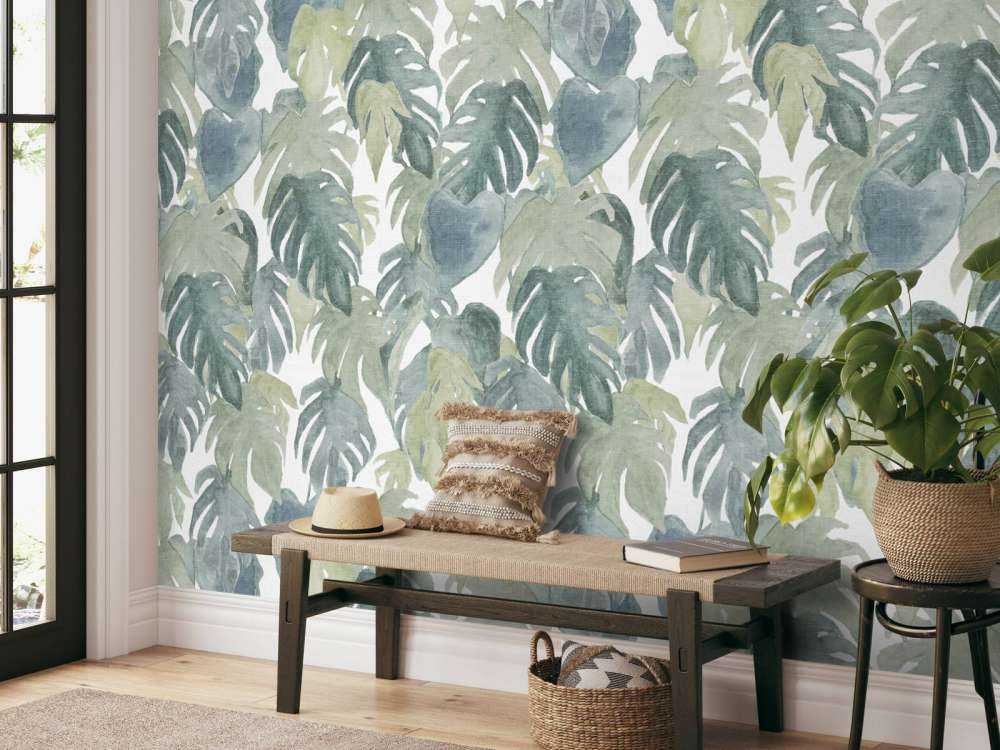 Palme tropicali ad acquerello