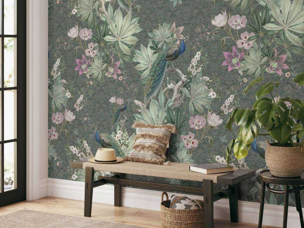 Pavoni da giardino vintage - verde scuro