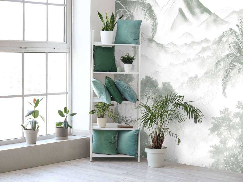 Alba sull'Isola Vulcanica, verde