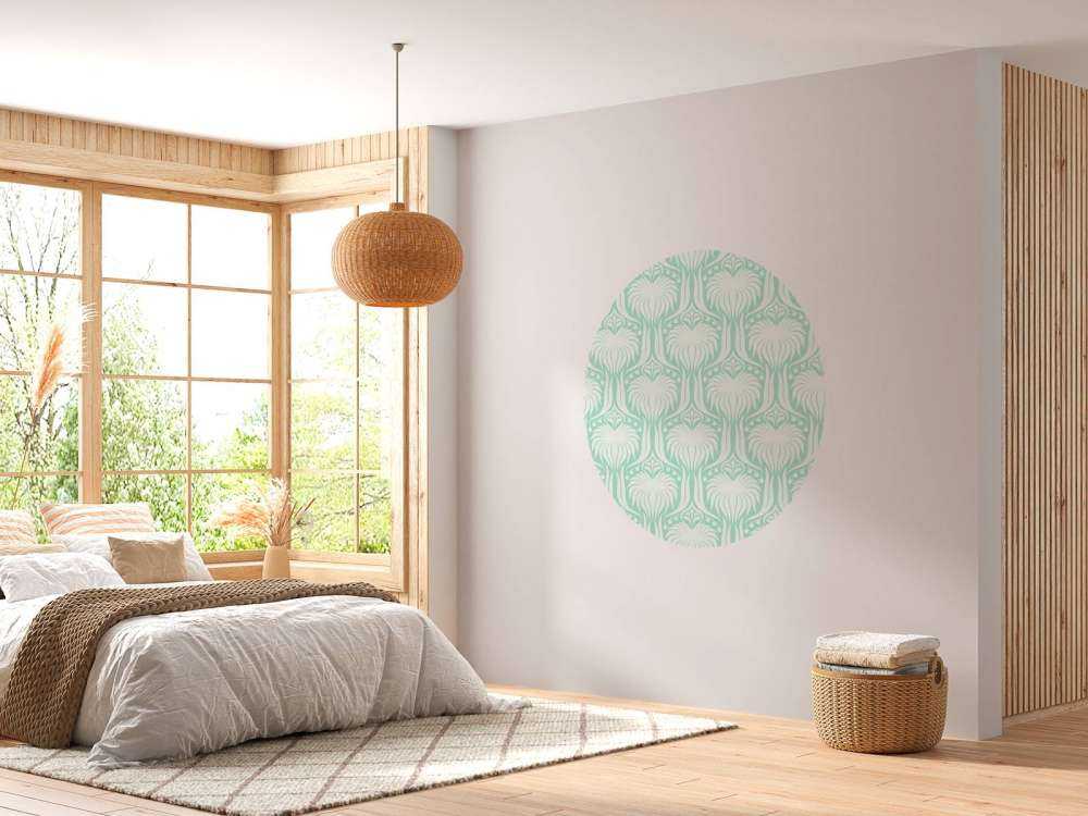 Pattern Foglie di palma con brezza di primavera