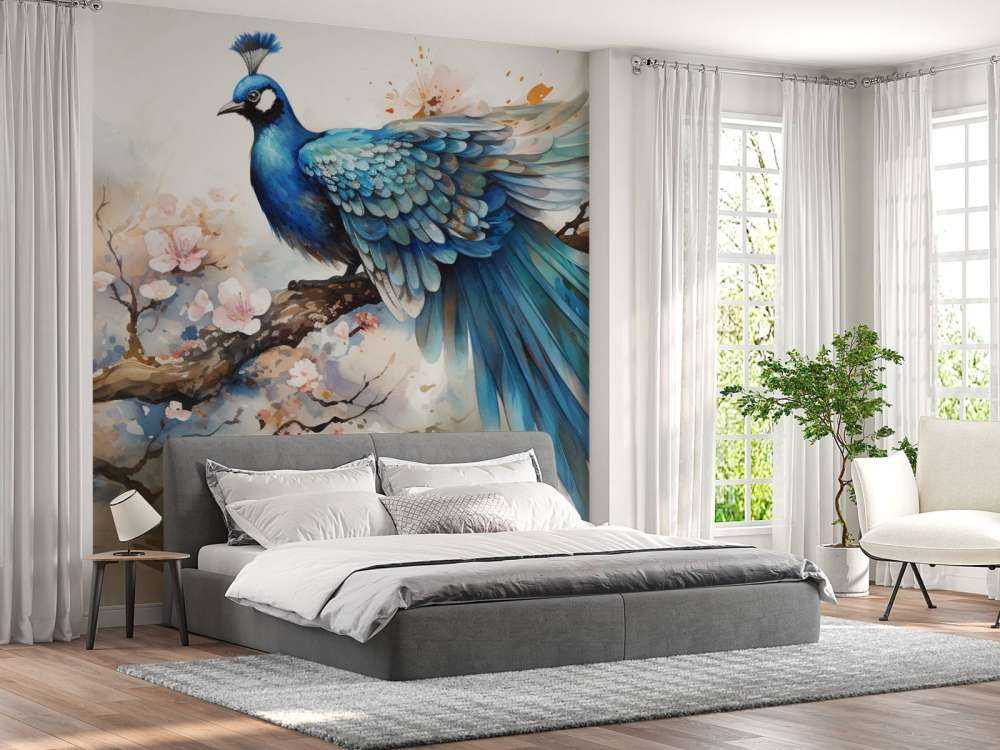 Pavone nella Nebbia di Primavera