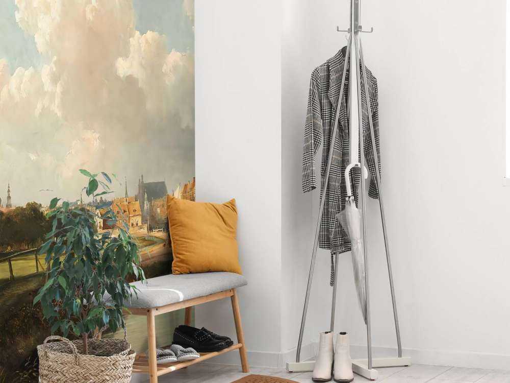 Veduta dell'Aia dal canale di Delft nel XVII secolo