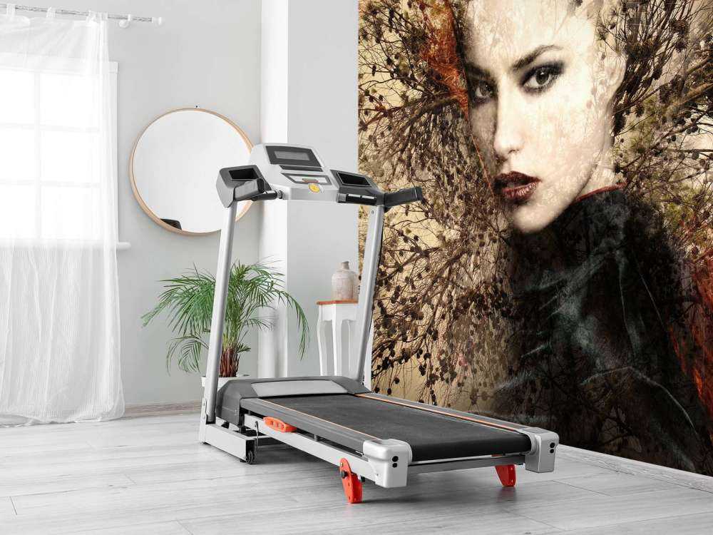 Donna e rami aggraziati