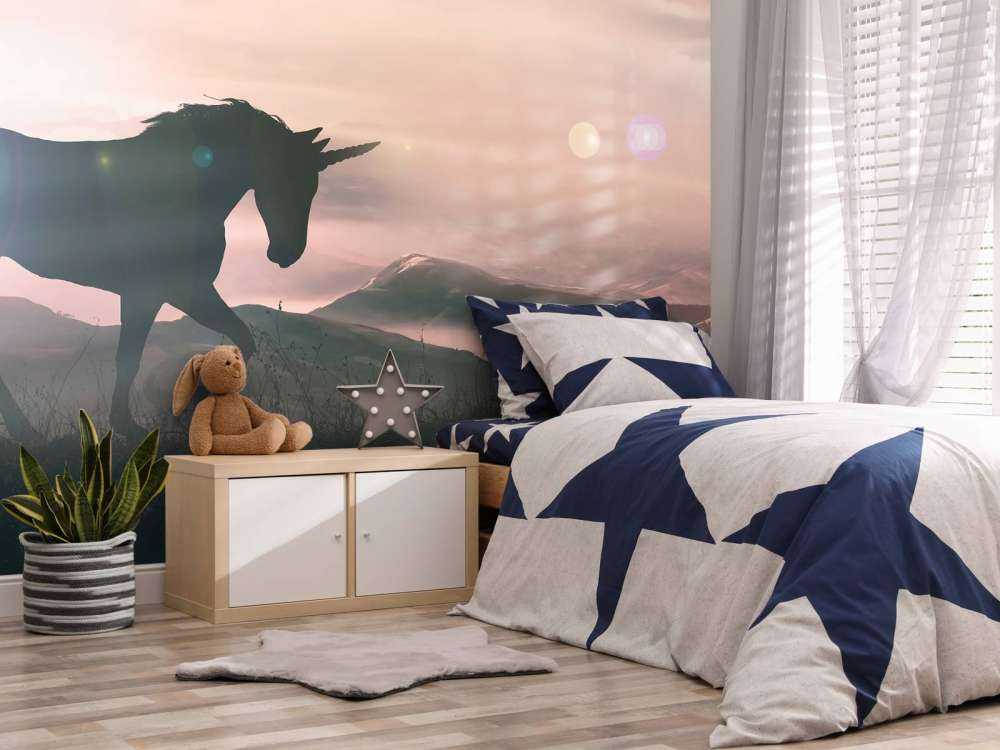 Unicorno al tramonto